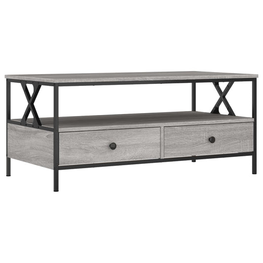 Coffee Table Grey Sonoma 100x51x45 cm Engineered Wood