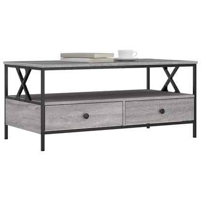 Coffee Table Grey Sonoma 100x51x45 cm Engineered Wood