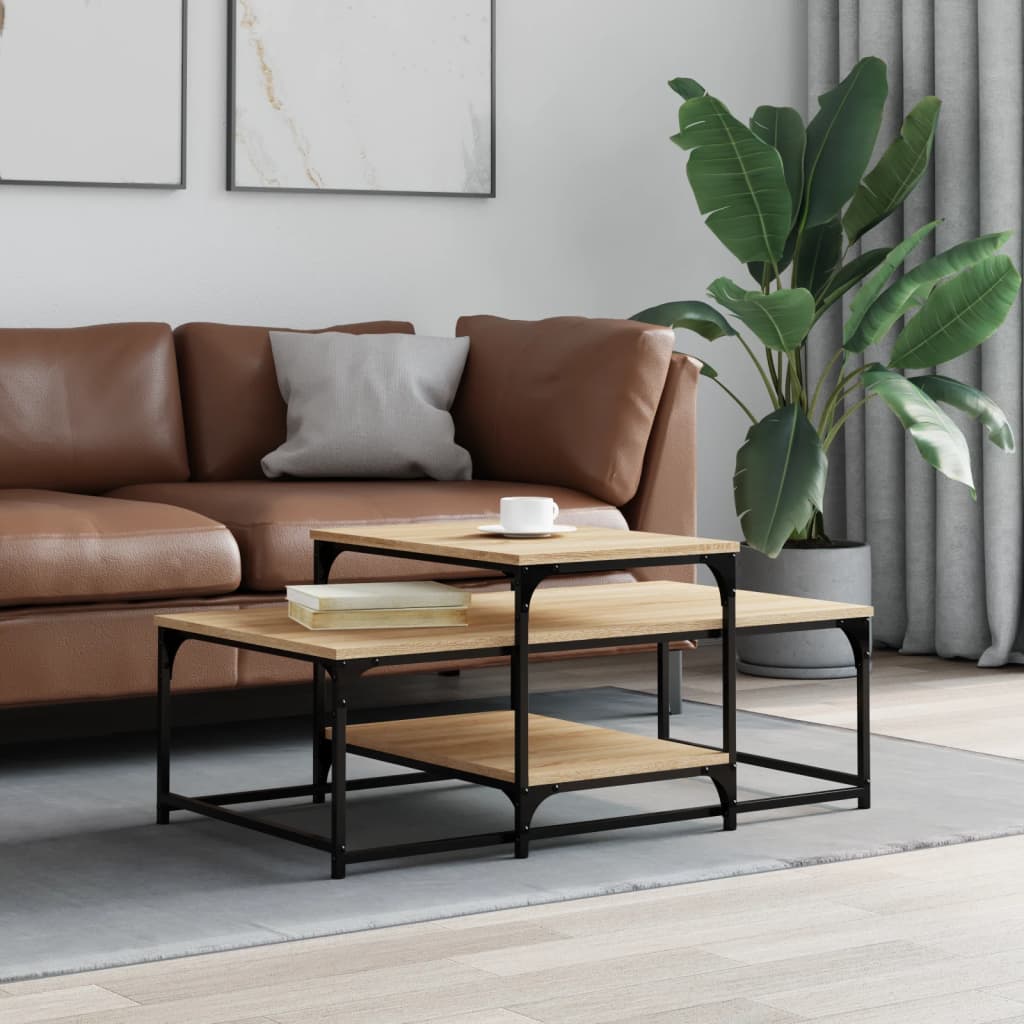 Coffee Table Sonoma Oak 102x60x45 cm Engineered Wood