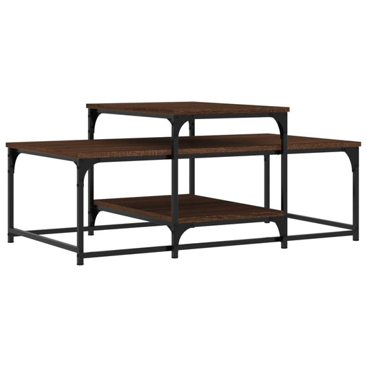 Coffee Table Brown Oak 102x60x45 cm Engineered Wood