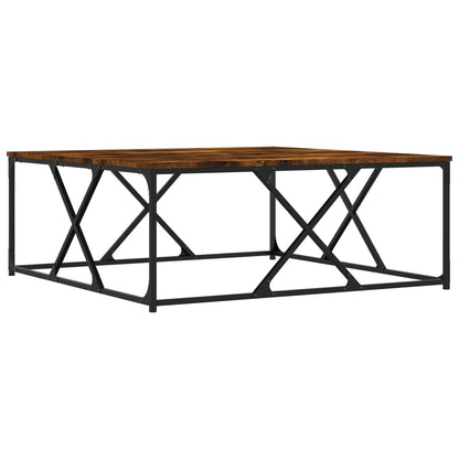 Coffee Table Smoked Oak 100x100x40 cm Engineered Wood