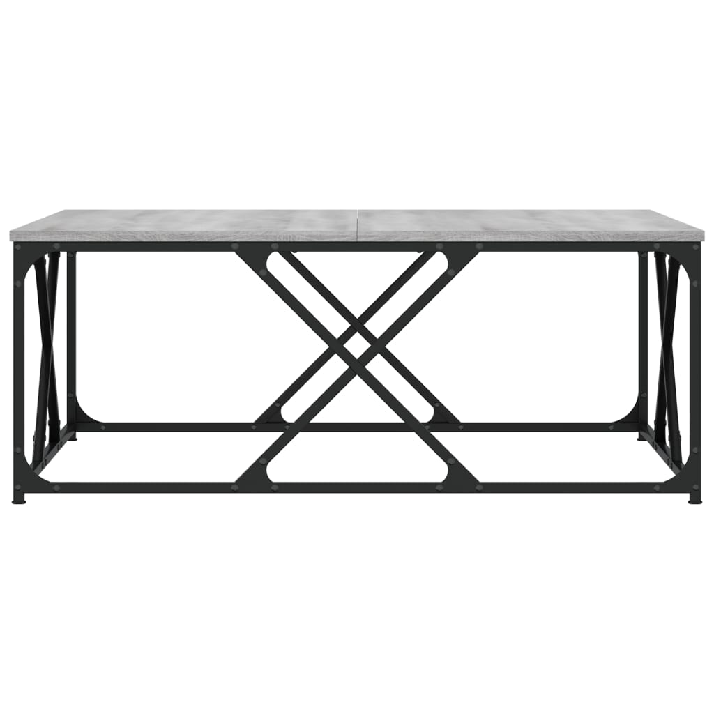 Coffee Table Grey Sonoma 100x100x40 cm Engineered Wood