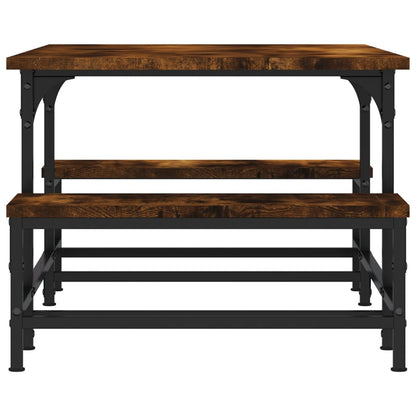 Coffee Table Smoked Oak 100x50.5x40 cm Engineered Wood