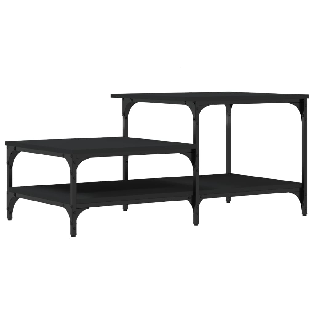 Coffee Table Black 100x50.5x45 cm Engineered Wood