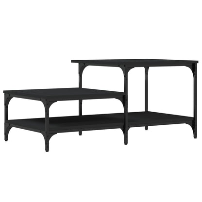 Coffee Table Black 100x50.5x45 cm Engineered Wood