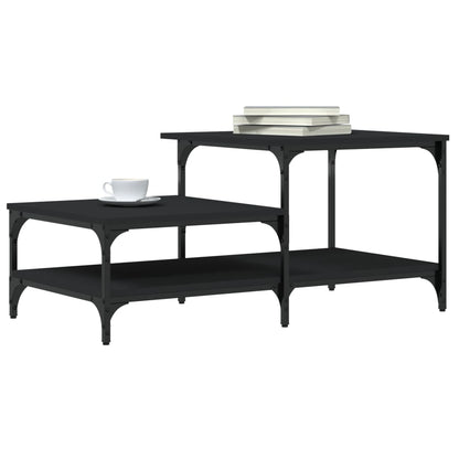 Coffee Table Black 100x50.5x45 cm Engineered Wood