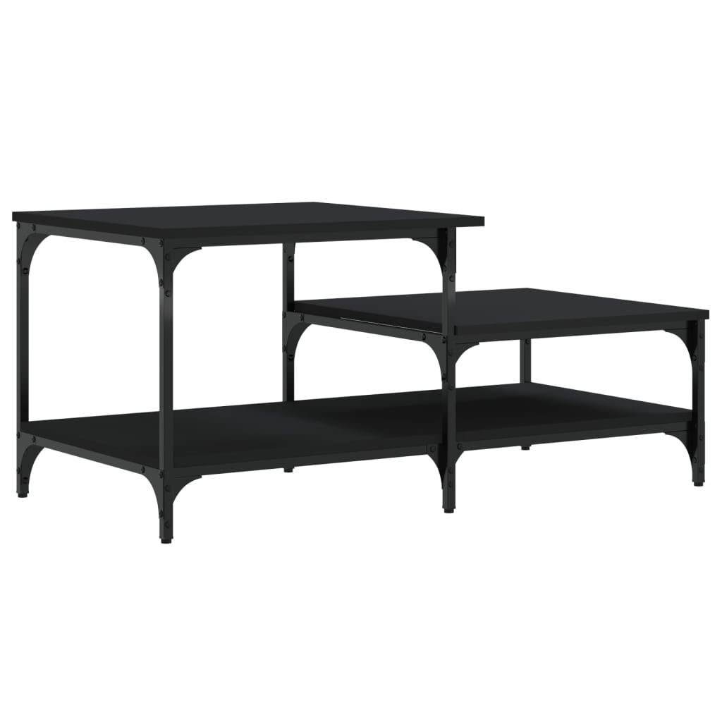 Coffee Table Black 100x50.5x45 cm Engineered Wood