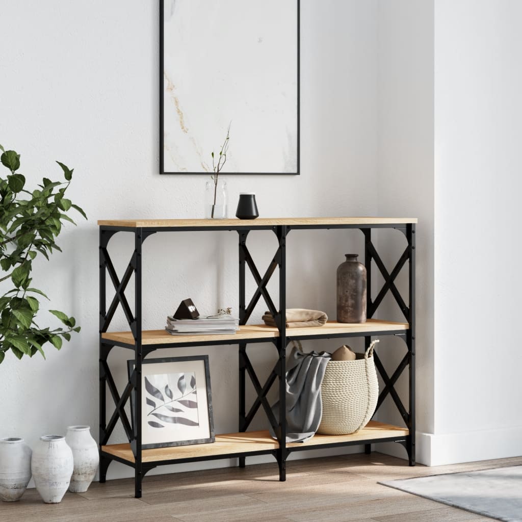 Console Table Sonoma Oak 100x28x80.5 cm Engineered Wood