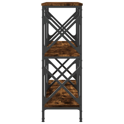 Console Table Smoked Oak 100x28x80.5 cm Engineered Wood