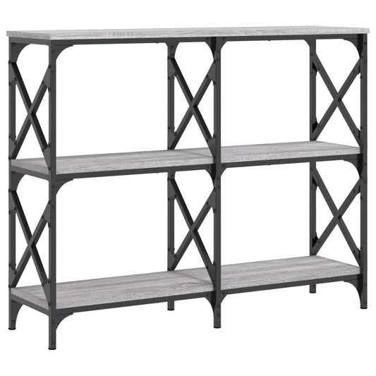Console Table Grey Sonoma 100x28x80.5 cm Engineered Wood