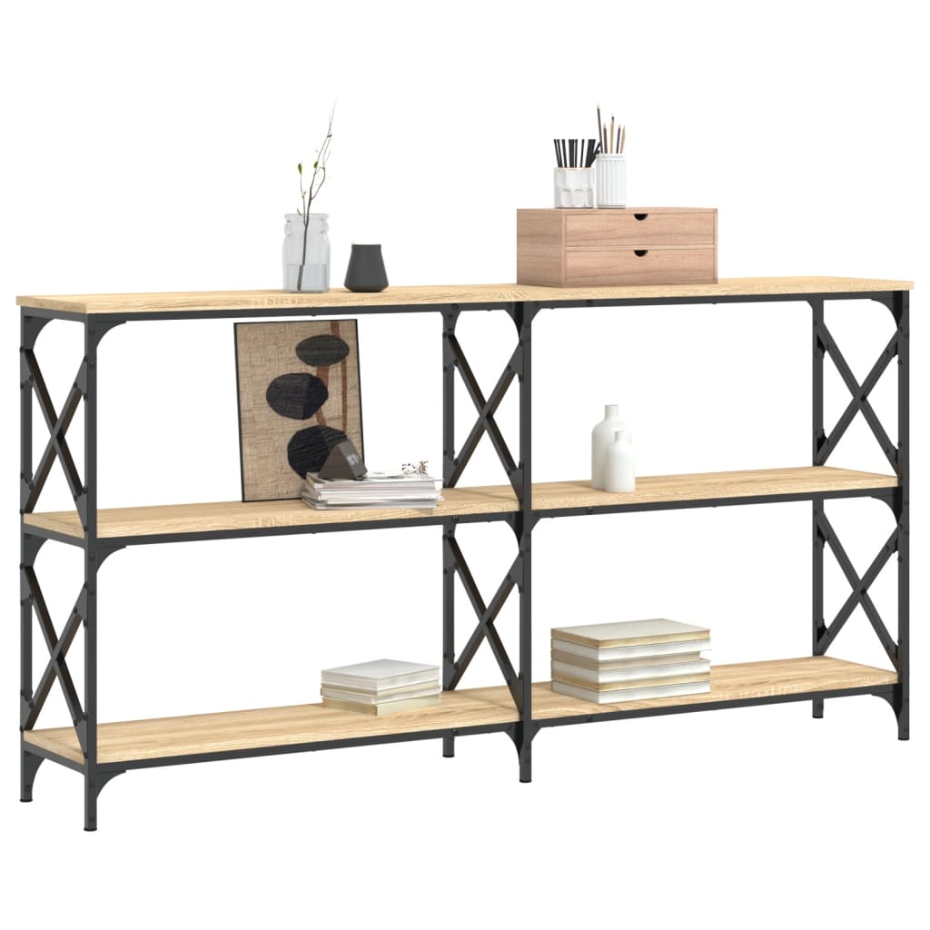 Console Table Sonoma Oak 156x28x80.5 cm Engineered Wood
