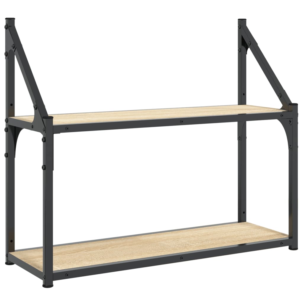 Wall Shelf | Sonoma Oak | Engineered Wood | Medium | Wall Shelf