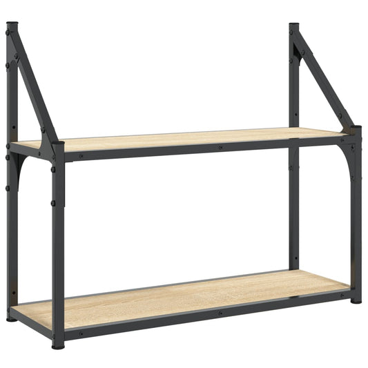 Wall Shelf | Sonoma Oak | Engineered Wood | Medium | Wall Shelf