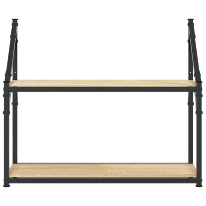 Wall Shelf | Sonoma Oak | Engineered Wood | Medium | Wall Shelf