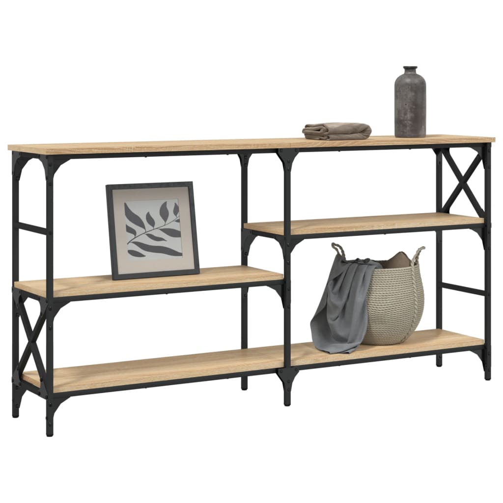 Console Table Sonoma Oak 150x29x76.5 cm Engineered Wood