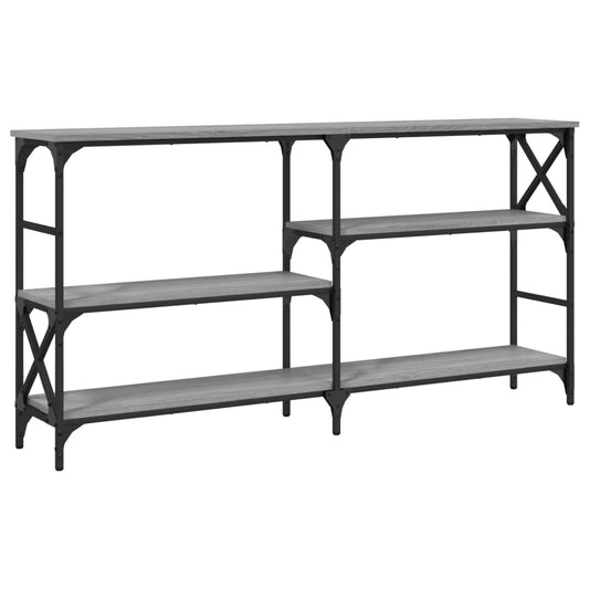 Console Table Grey Sonoma 150x29x76.5 cm Engineered Wood