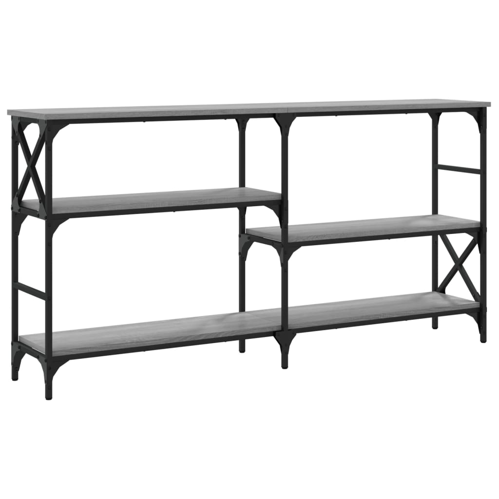 Console Table Grey Sonoma 150x29x76.5 cm Engineered Wood