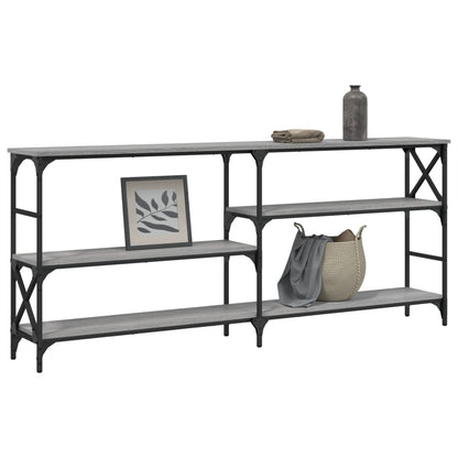 Console Table Grey Sonoma 180x29x76.5 cm Engineered Wood