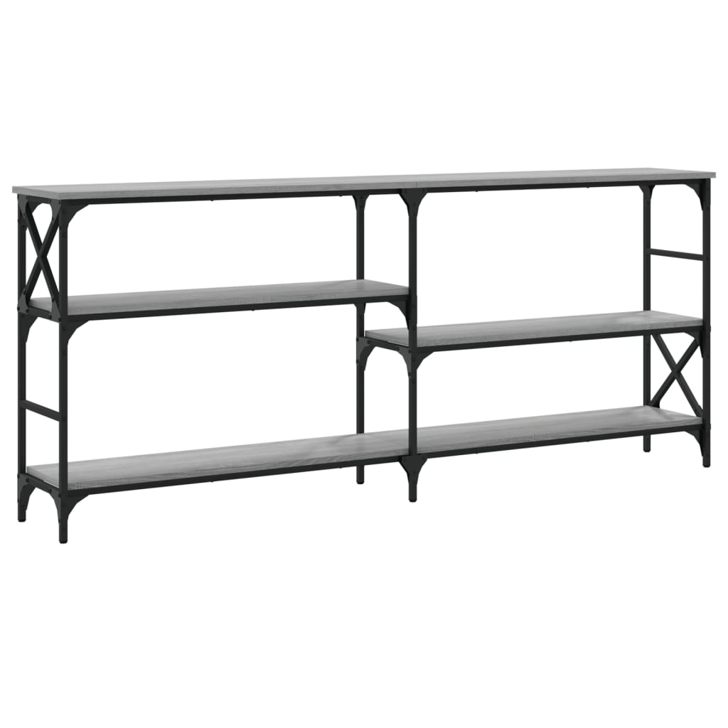 Console Table Grey Sonoma 180x29x76.5 cm Engineered Wood