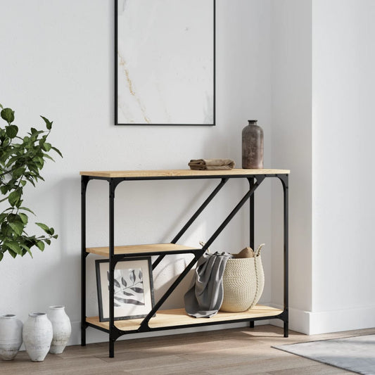 Console Table Sonoma Oak 88.5x30x75 cm Engineered Wood