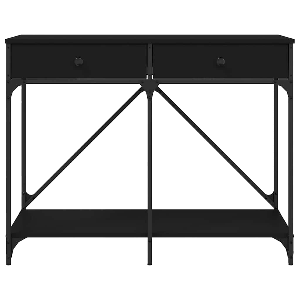 Console Table Black 100x39x78.5 cm Engineered Wood