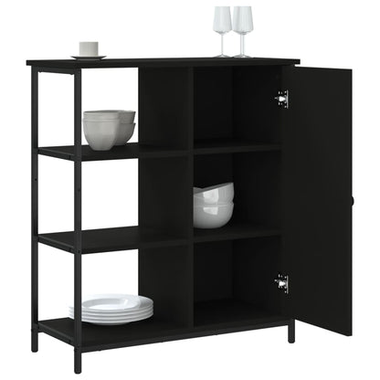 Sideboard Black 70x30x80 cm Engineered Wood