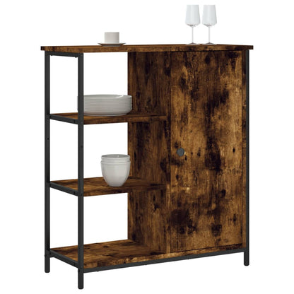Sideboard Smoked Oak 70x30x80 cm Engineered Wood