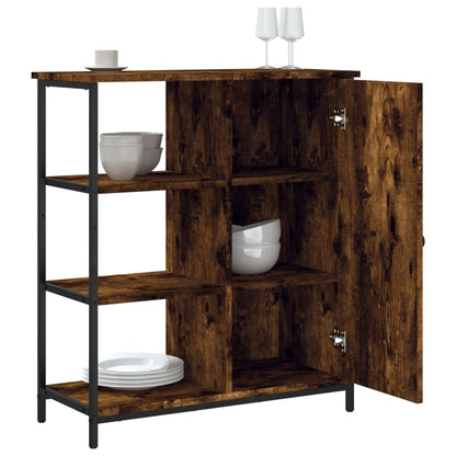 Sideboard Smoked Oak 70x30x80 cm Engineered Wood