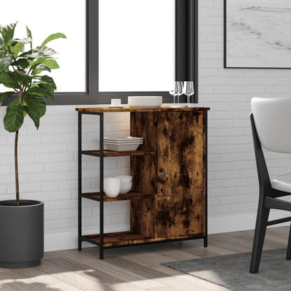 Sideboard Smoked Oak 70x30x80 cm Engineered Wood
