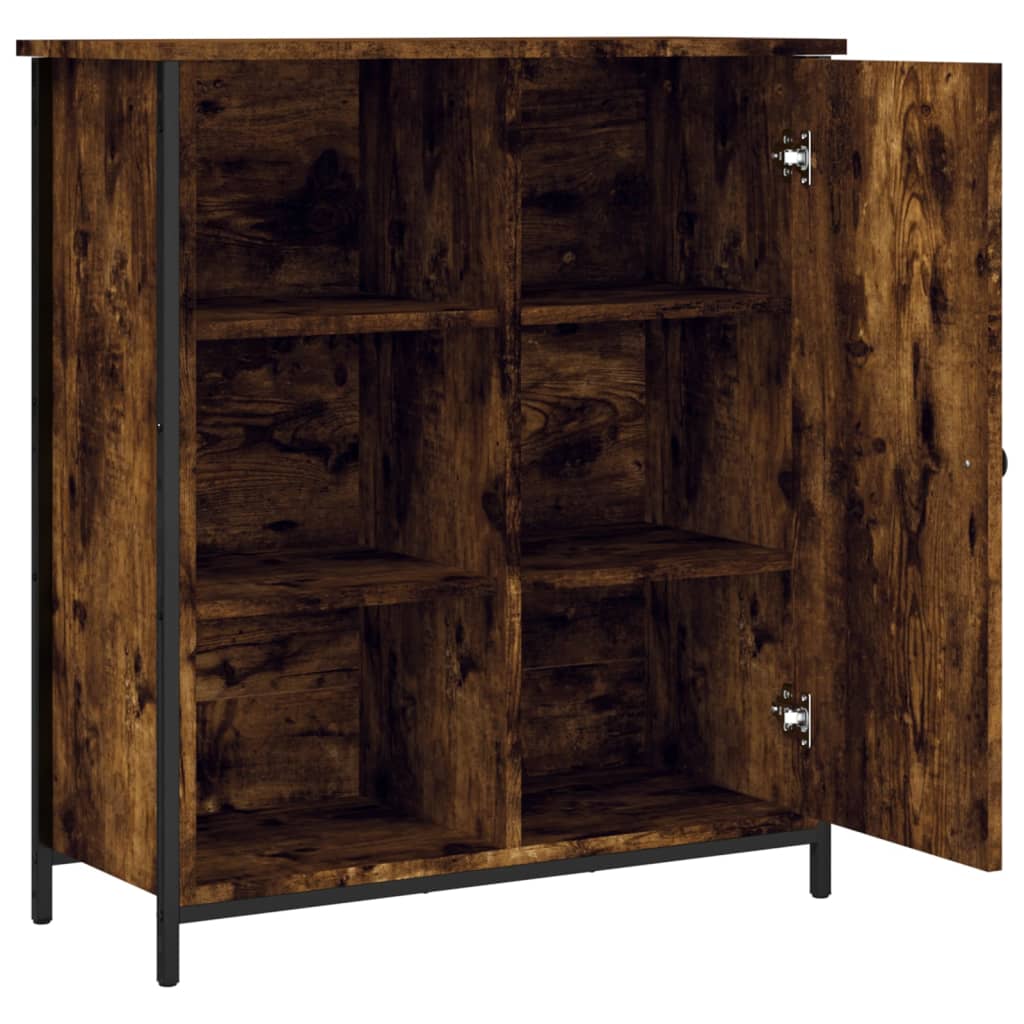 Sideboard Smoked Oak 70x30x80 cm Engineered Wood