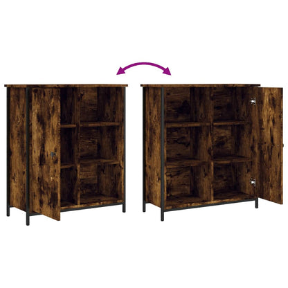 Sideboard Smoked Oak 70x30x80 cm Engineered Wood