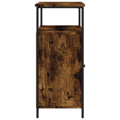 Sideboard Smoked Oak 100x35x80 cm Engineered Wood