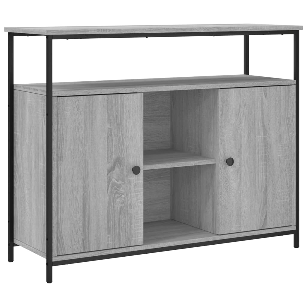 Sideboard Grey Sonoma 100x35x80 cm Engineered Wood