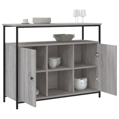 Sideboard Grey Sonoma 100x35x80 cm Engineered Wood