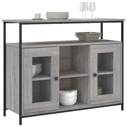 Sideboard Grey Sonoma 100x35x80 cm Engineered Wood