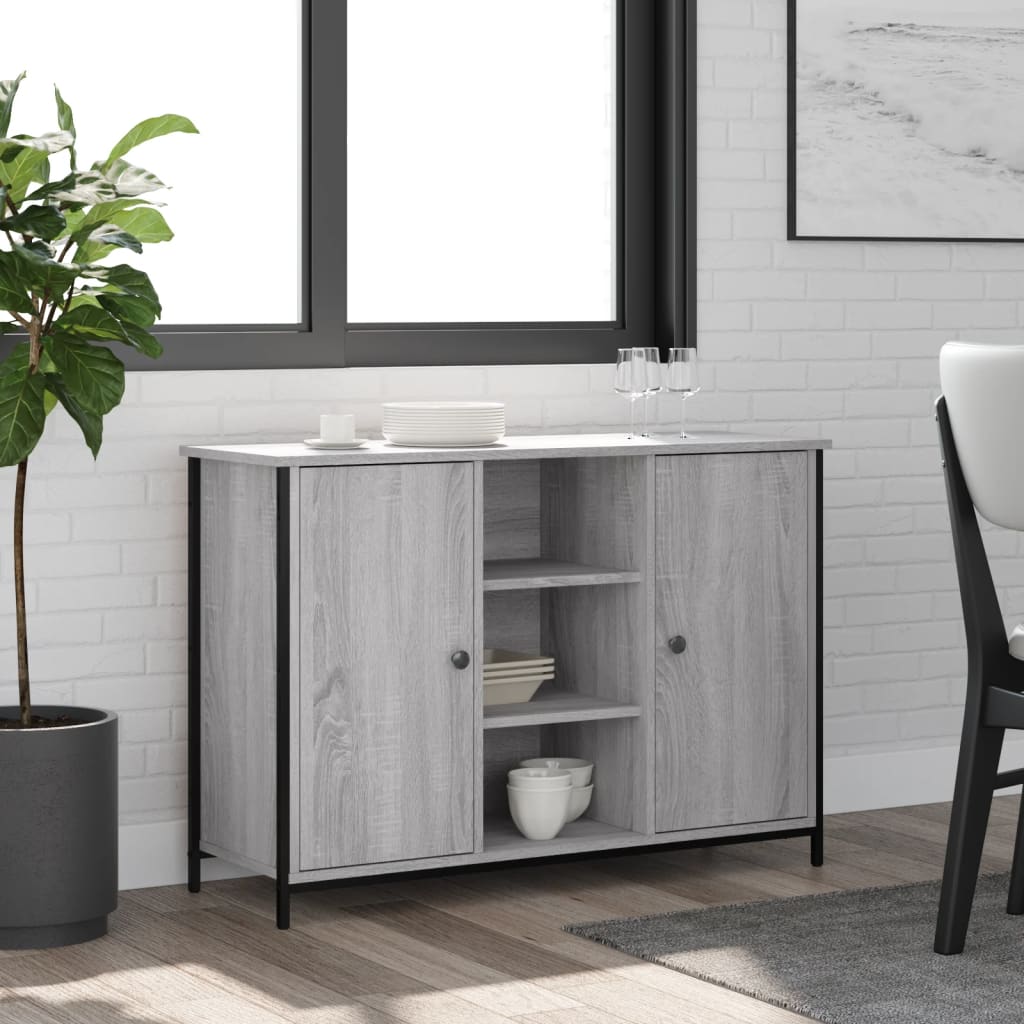 Sideboard Grey Sonoma 100x35x70 cm Engineered Wood