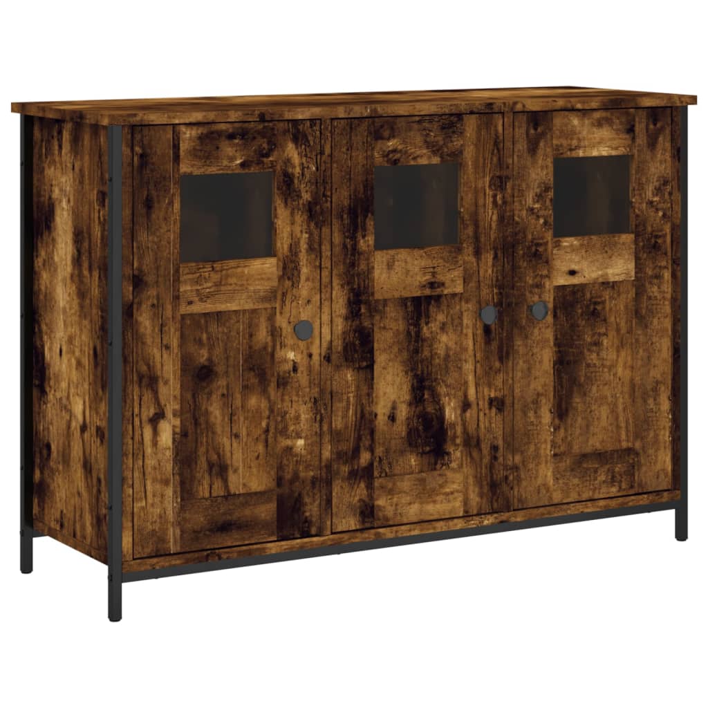 Sideboard Smoked Oak 100x35x70 cm Engineered Wood