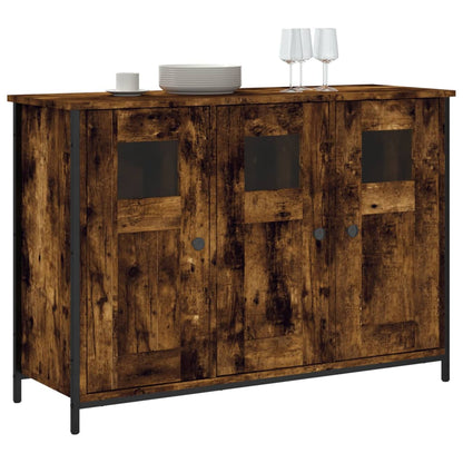 Sideboard Smoked Oak 100x35x70 cm Engineered Wood