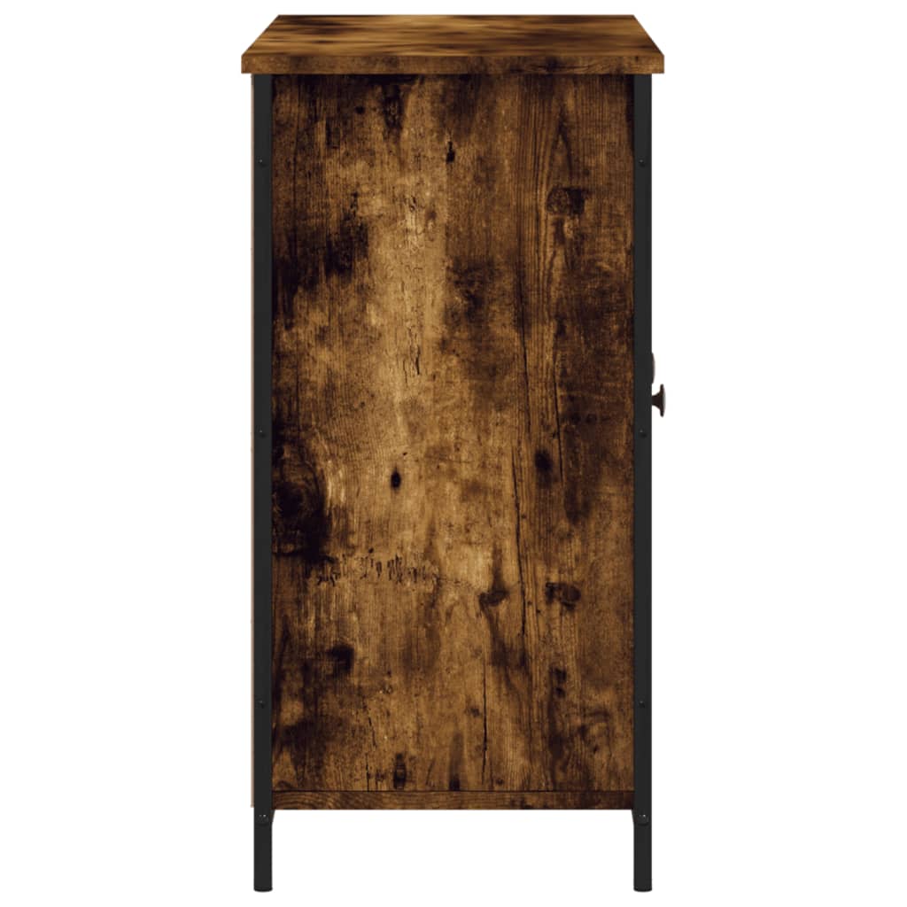 Sideboard Smoked Oak 100x35x70 cm Engineered Wood