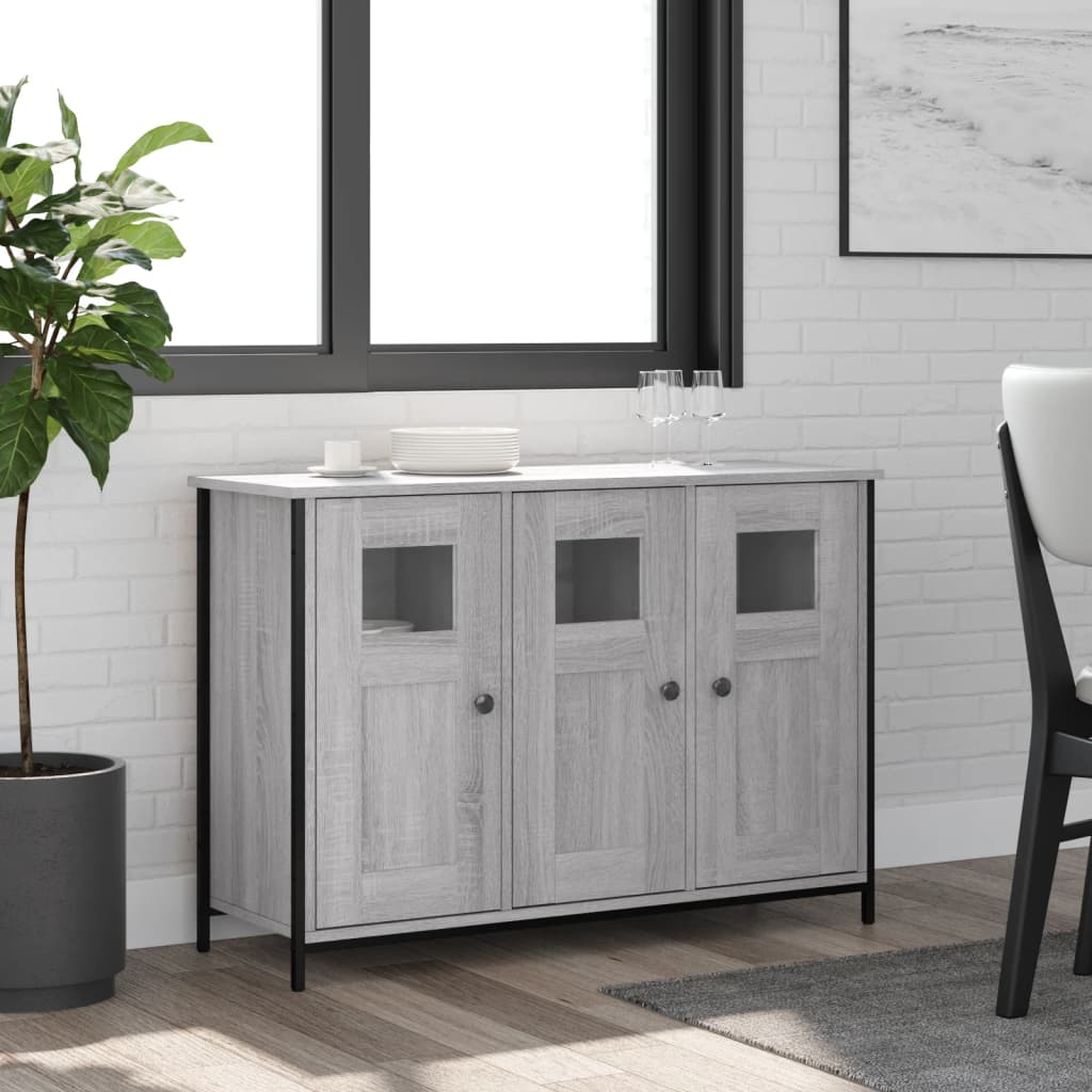 Sideboard Grey Sonoma 100x35x70 cm Engineered Wood