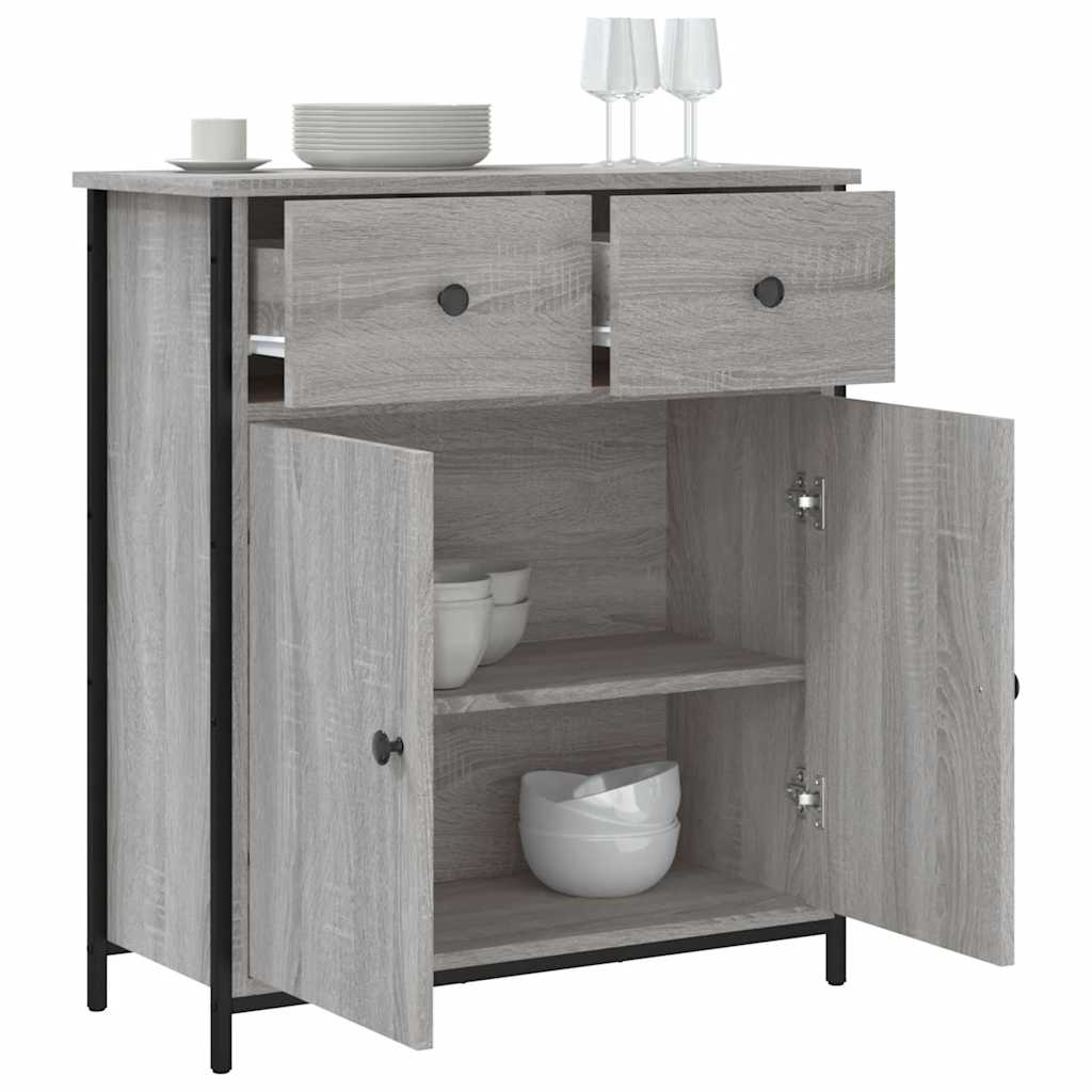 Sideboard Grey Sonoma 70x30x80 cm Engineered Wood