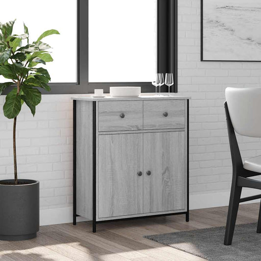 Sideboard Grey Sonoma 70x30x80 cm Engineered Wood
