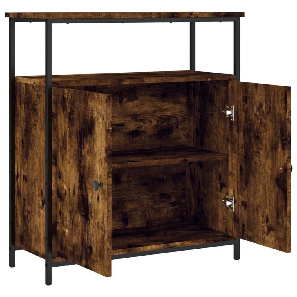 Sideboard Smoked Oak 70x30x80 cm Engineered Wood