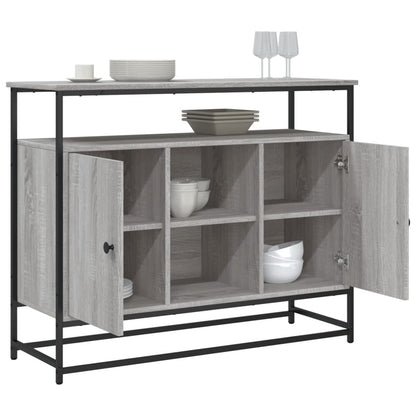 Sideboard Grey Sonoma 100x35x80 cm Engineered Wood