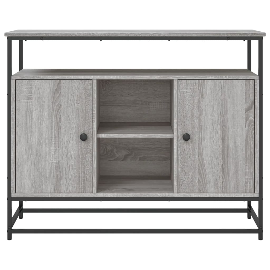 Sideboard Grey Sonoma 100x35x80 cm Engineered Wood