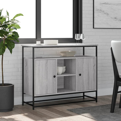 Sideboard Grey Sonoma 100x35x80 cm Engineered Wood