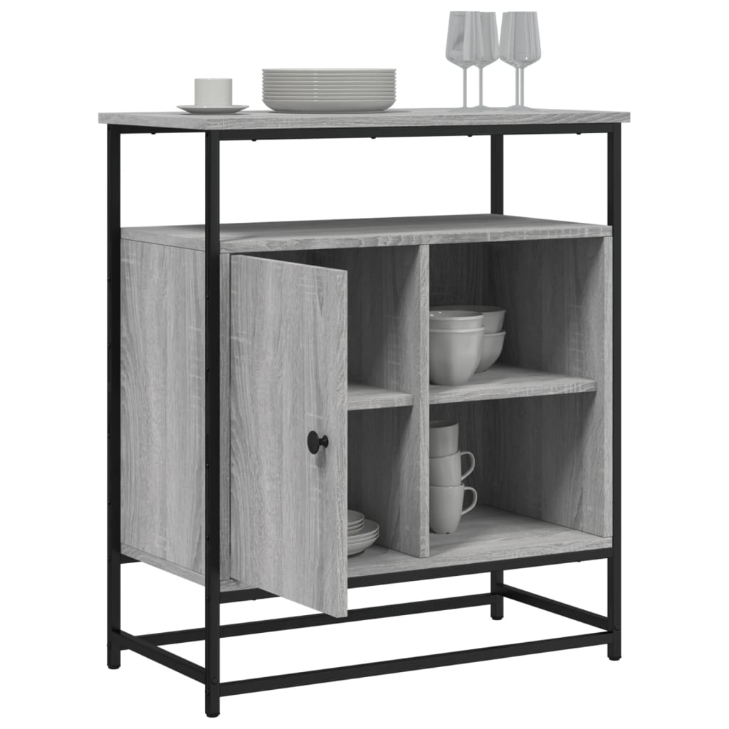Sideboard Grey Sonoma 69x35x80 cm Engineered Wood
