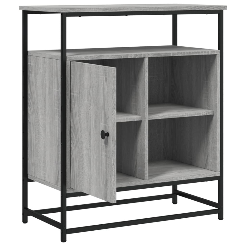 Sideboard Grey Sonoma 69x35x80 cm Engineered Wood
