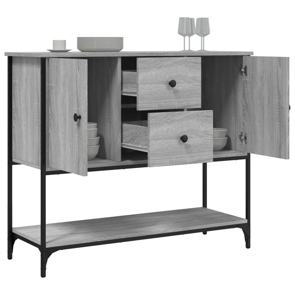 Sideboard Grey Sonoma 100x36x85 cm Engineered Wood