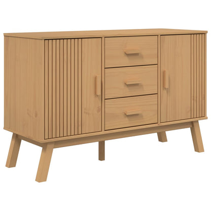 Sideboard "OLDEN" Brown 114x43x73,5cm Solid Wood Pine